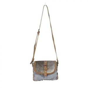 SOLD SOLD SOLD MYRA ASHEN FLAP SMALL & CROSSBODY BAG